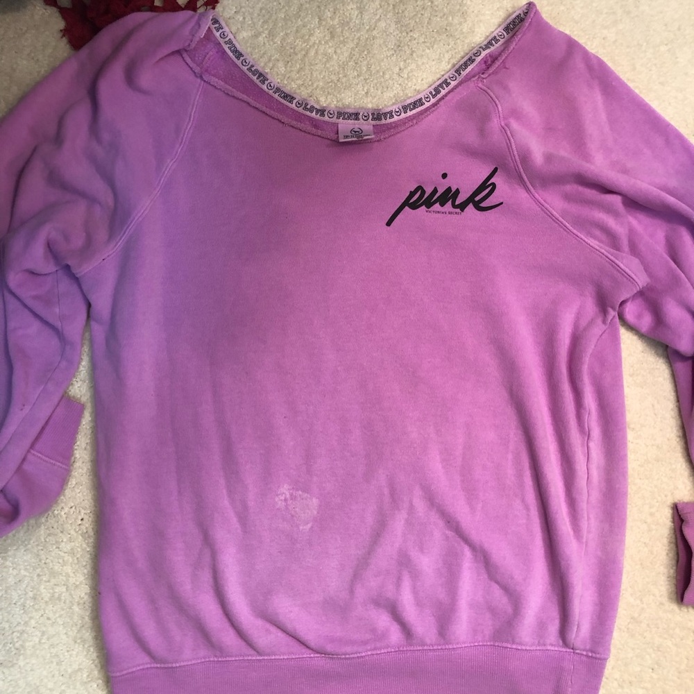 Victoria’s Secret Pink purple/pink sweatshirt crew